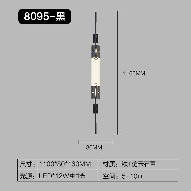 Modern Designer Wall Lamp Long Strip Light Hotel Lobby Villa Living Room Background Lighting Indoor Decoration LED Wall Sconces