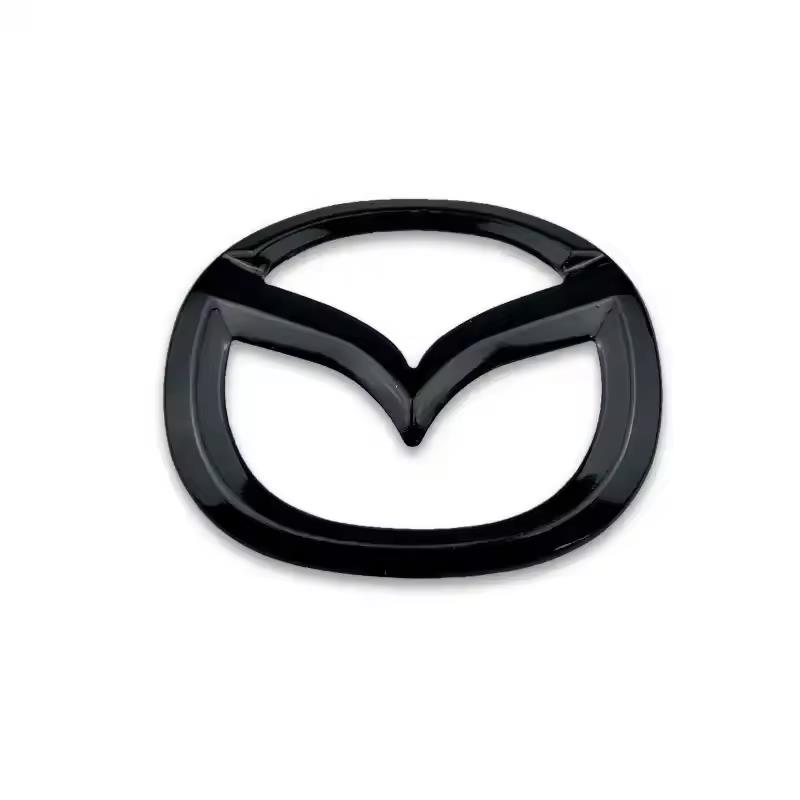 1pc For Mazda 3 6 CX5 2 CX30 CX3 CX9 MX5 RX8 Axela Demio Atenza ABS Car Steering Wheel Center Emblem Sticker Auto Interior
