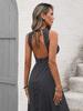 European & American Style Polka Dot Sleeveless Backless Long Dress (2026 New Summer Collection)