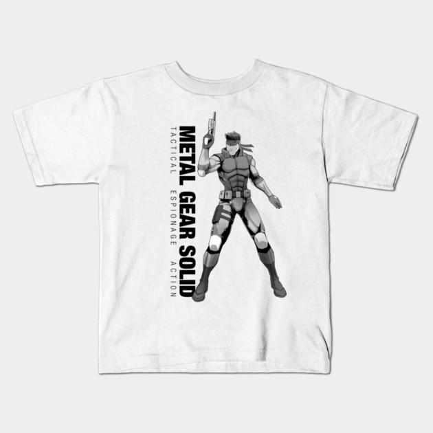 Boys Girls Soft Cotton Graphic Tees Metal Gear Solid Graphic T-shirt Breathable Daily School Wear Kids T-Shirts