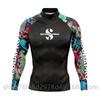 Mens UV Protection Rash Guard Long Sleeve Swim Shirt Snorkeling Diving Surfing Water Sports Quick Dry