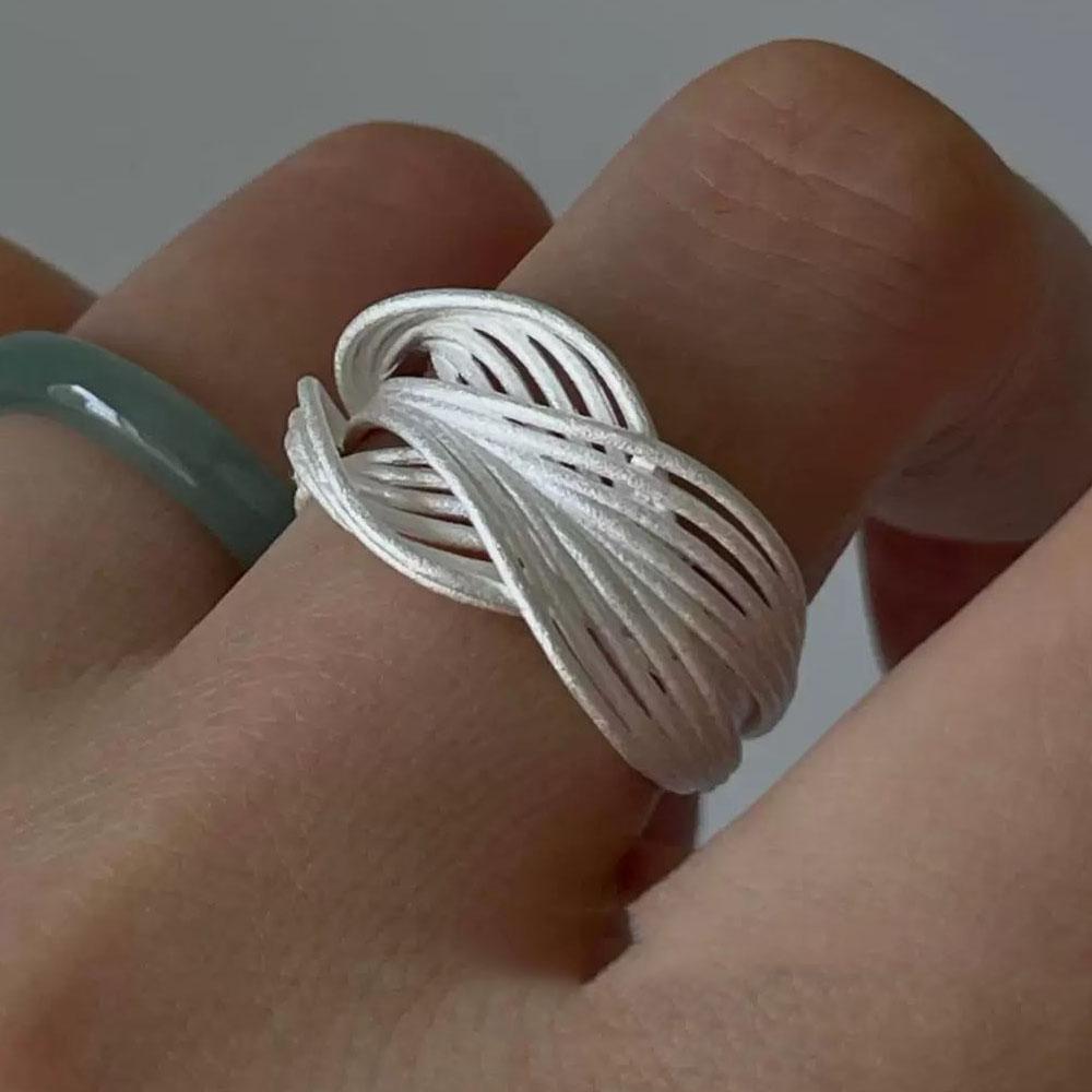 Xiaomi 925 Sterling Silver Rings for Women Couple Minimalist Handmade Simple Shinning Lines Ring Party Jewelry Gift Prevent Allergy