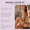 Organic Castor Oil,Pure Organic Cold-Pressed Castor Essential Oil Roller Ball for Skin Nourish,Suitable for All Skin Types