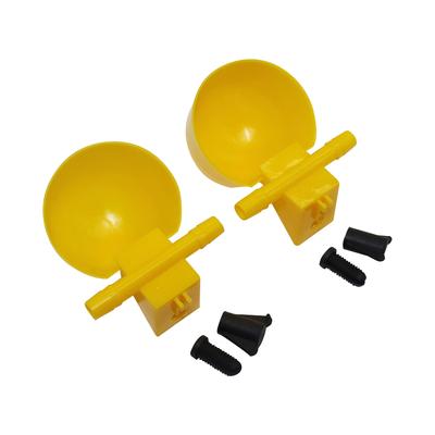 10mm Interface Yellow Automatic Chicken Drinking Cup Quail Pigeon Bird Drinking Bowl Adjustable Water Volume Poultry Goods 4Pcs