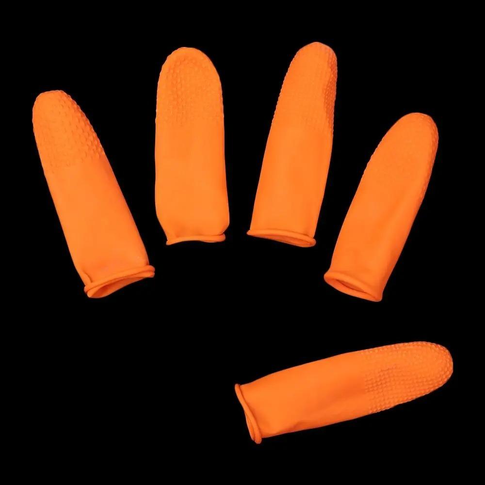 100pcs Anti-Static Latex Finger Cots Wear Resistant Fingertips Protector  Nail Industry