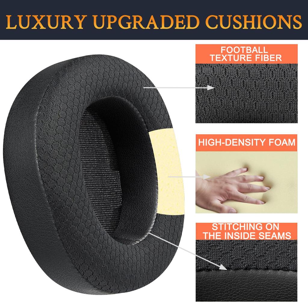 SOULWIT Ear Pads Ear Cushions for Steelseries Arctis Nova Pro Wireless Compatible Replacement Pads Noise Isolation Foam Replacement Ear Pads Durable