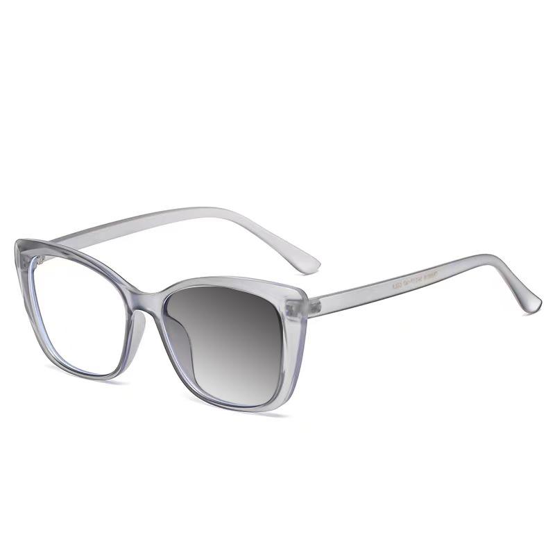 New Vintage Gradient Eyeglasses Anti Blue Light Myopia Transparent Cat Eye Glasses Frame Fashion Unique
