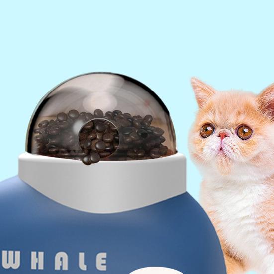 Interactive Dog Treat Dispenser Cats Puzzle Feeder Whale Design Fun Slow Feeding Pet Treat
