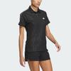 Adidas Heat.Rdy Debossed Polo Shirt Women Polo Shirts Black IK9819