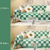 Festive Checkerboard Sofa Towel Couch Cover Double-sided Available Sofa Blanket Anti-cat Scratch  Sofa Cover for Living Room