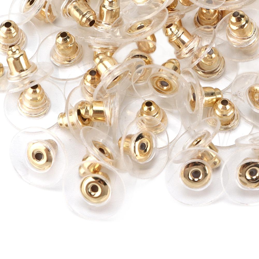 200pcs Transparent Earring Stoppers Silicone Earring Backings Earring Backs  Droopy Ears