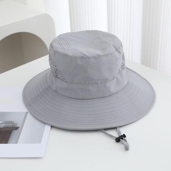 Sunshade Bucket Hat, Foldable Quick Dry Western Style Hat, Lightweight Breathable Sun Protection Hat for Hiking Fishing Camping Travel