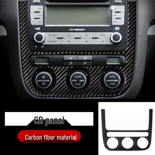 

Volkswagen Old Sagitar 09-10 Отделка салона из углеволокна Наклейка для декоративной панели CD-плеера центральной консоли