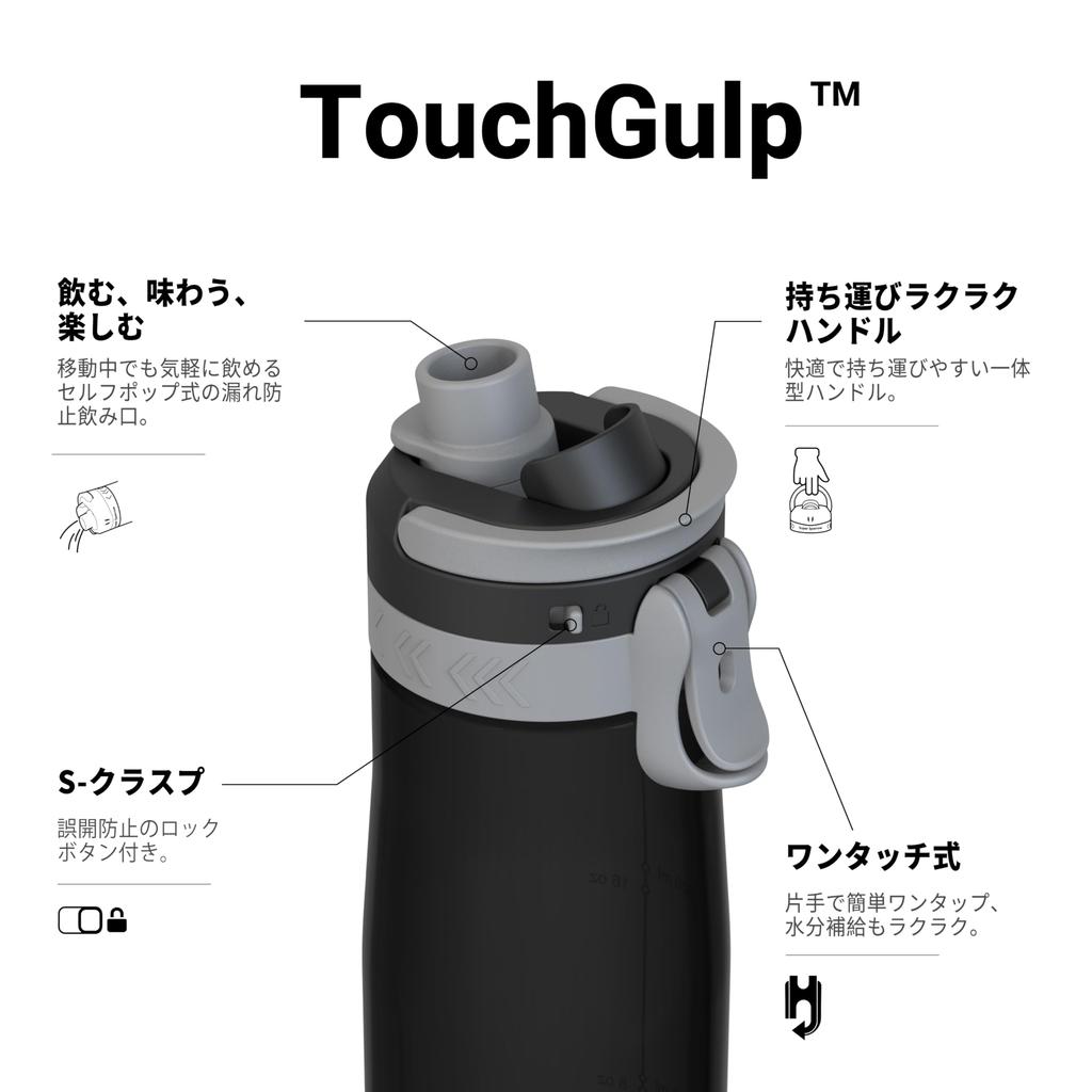 Super Sparrow 750ml Garrafa de Água Boca Larga TouchGulp Garrafa de Água Tritan Garrafa para Beber Leve e Sustentável para o e ao Ar Livre - -