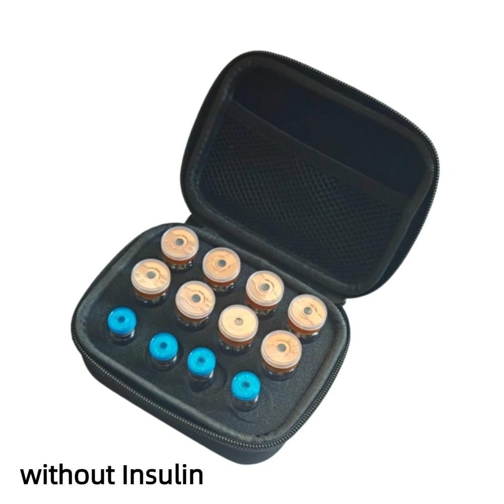 

Waterproof Insulin Vial Storage Case 12 Slots Insulin Organizer Insulin Vial Protector Travel Use 3ML/10ML