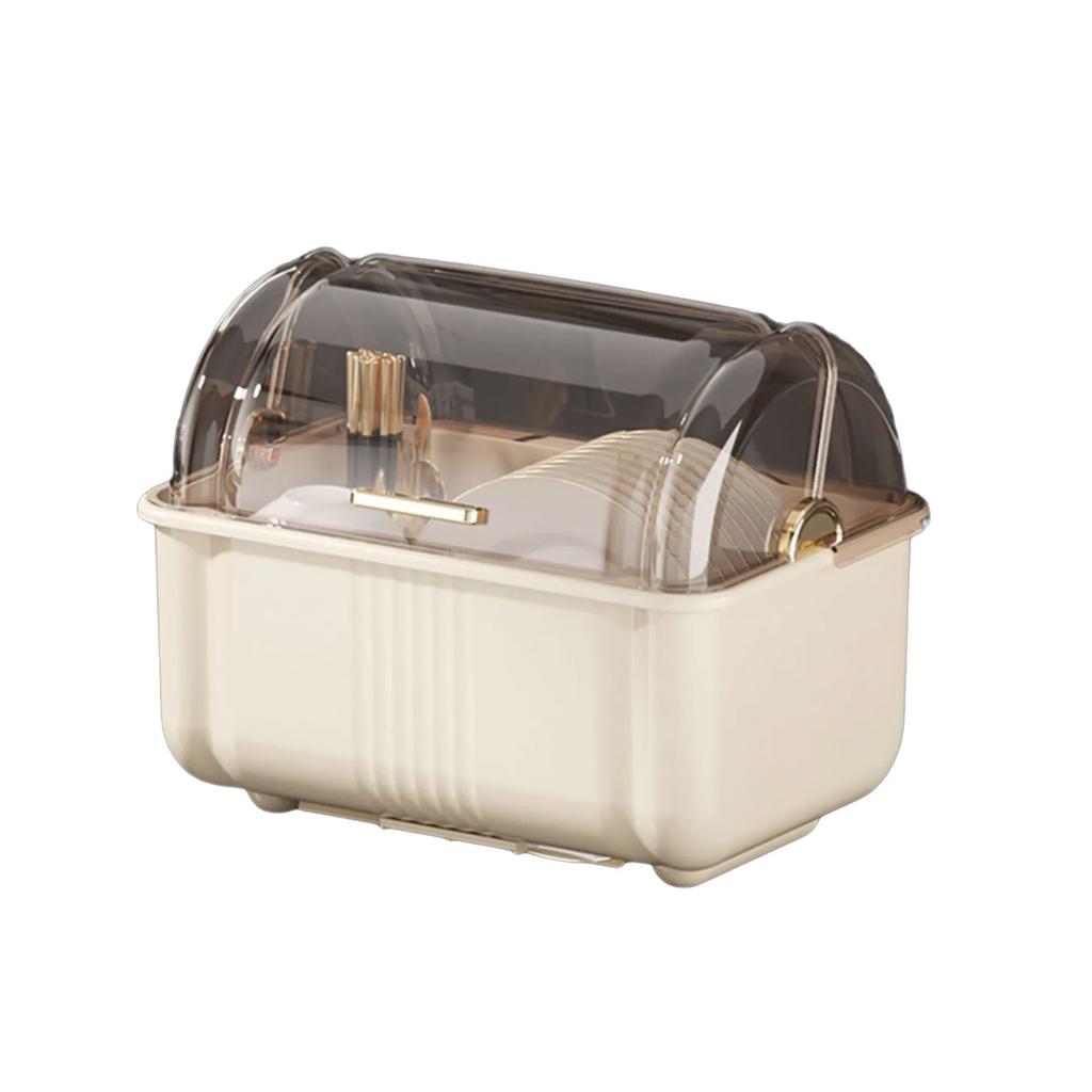 Large Capacity Dish Drying Rack Practical White Dish Rack Drying Stand For Maintaining A Tidy Kitchen Counter