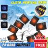 USB Electric Heating Pad Jacket Warming Heating Pad Winter Sport Vest Heated Mat Heating Cloth for Outdoor Winter Camping Hiking