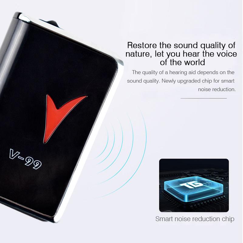 Wired Hearing Aid V99 Sound Amplifying Earphones (English Version)