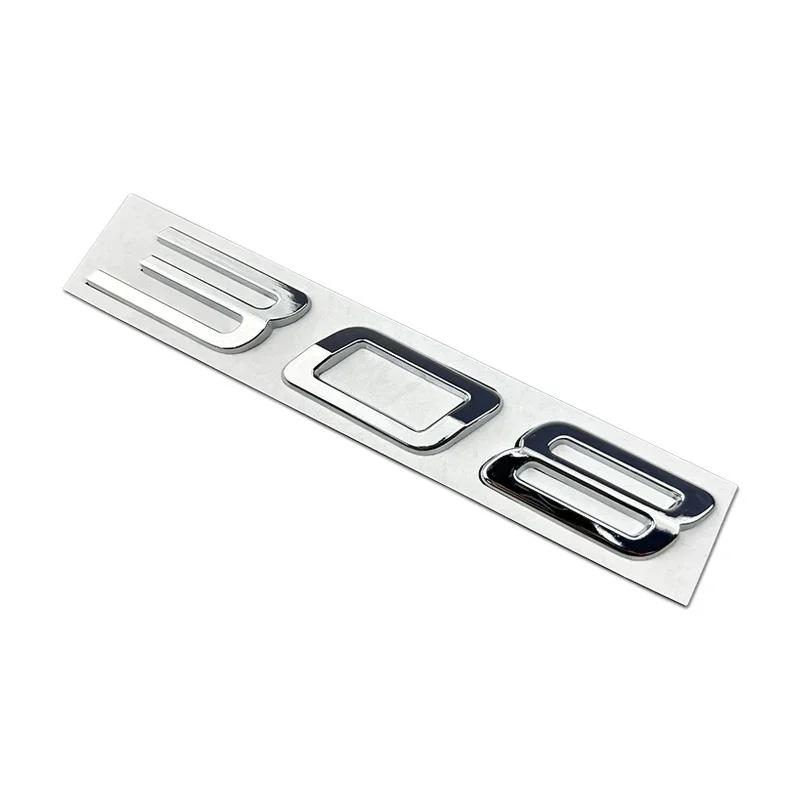 AAXI1 3D Car Rear Trunk Emblem Sticker for Peugeot 308 Auto Metal Letter Badge Decal Exterior Decoration