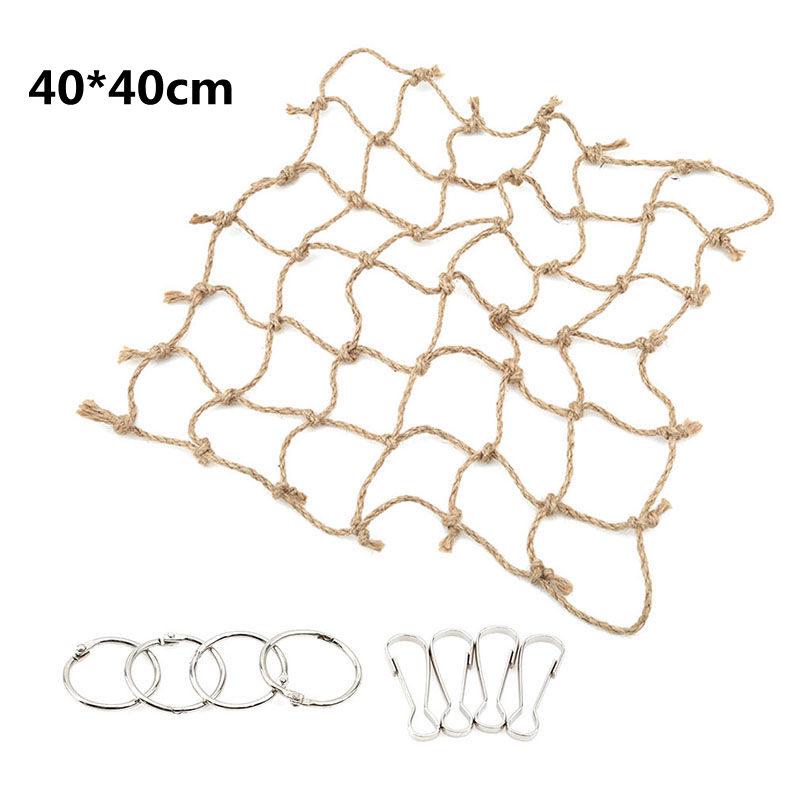 Parrot Climbing Net Bird Toy Swing Rope Nets Birds Stand Net Hammock With Hooks Bird Hanging Climbing Chewing Biting Toys