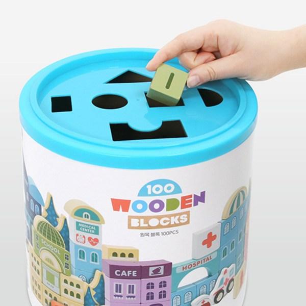 My Little Tiger 100 Holzblock 120p Koreanisches Kinderspielzeug