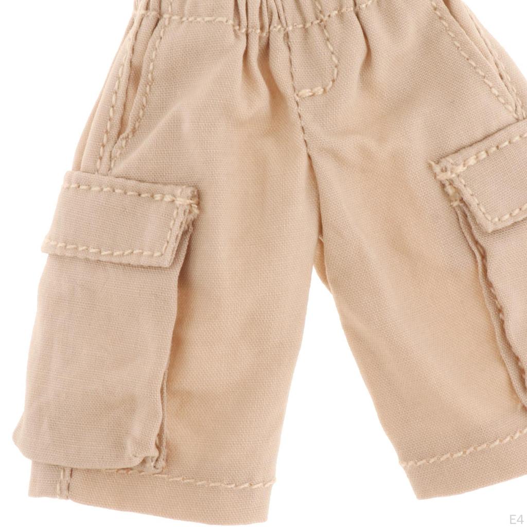 1/12 Men Shorts Mini Clothing Casual Miniature Outfits Doll Clothes for 6 inch Figures Dress up