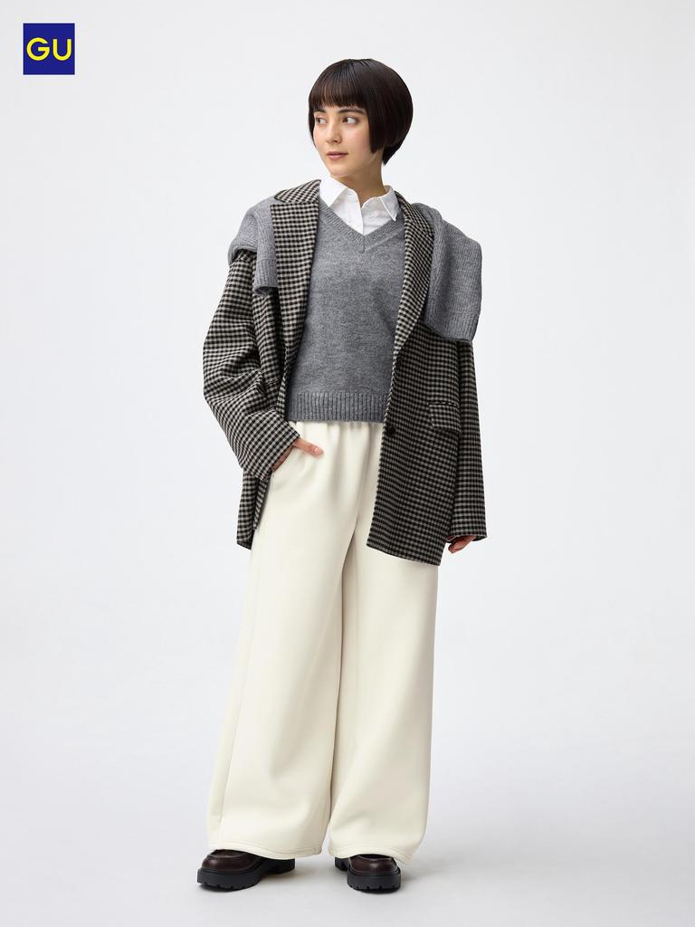 Uniqlo Gu Puff Sweatshirt Baggy Pants
