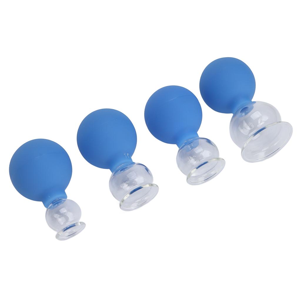 Glas Schröpfset Professionell Silikon Chinesische Massage Therapie Schröpfgläser für Körper Gesicht Bein Schulter
