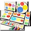 Montessori Geometric Shape Puzzle: Circle, Triangle, Square Board for Color Recognition and Matching