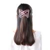 Women Girl Magic Easy Hair Beads Slide Stretchy Comb Clip Stretchable Hairpin Pink