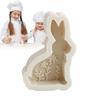 Easter Bunny Molds Silicone Resin Casting Rabbit Mold For Candle Making Flexible Crafts Resin Molds Desk Decor Candle Making