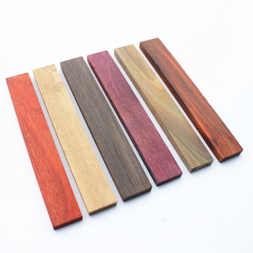 5Pcs Blank Wood For DIY Knife Handle Patch Material Handmade Sandalwood 46 Kind Wood Available 20x3x1cm Woodwork Ebony Cocobolo