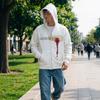 European and American autumn and winter trendy personalized pattern letter print zipper men's and women's long sleeved hoodie