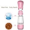 Twist Open Dog Water Bottle Portable Drinking Water Feeding Food Bowl Traveling Walker Dog Accessories Outside Puppy Pet Bottle