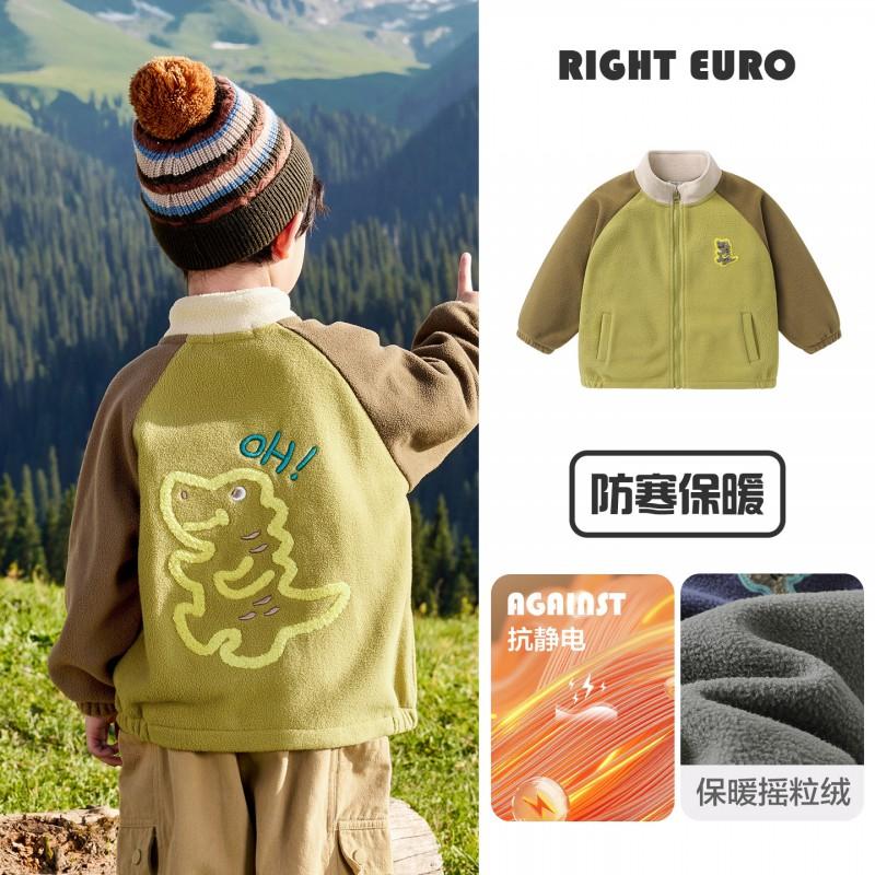 Boys Winter Warm Fleece Jacket Kids Thick Casual Outerwear Toddler Coat