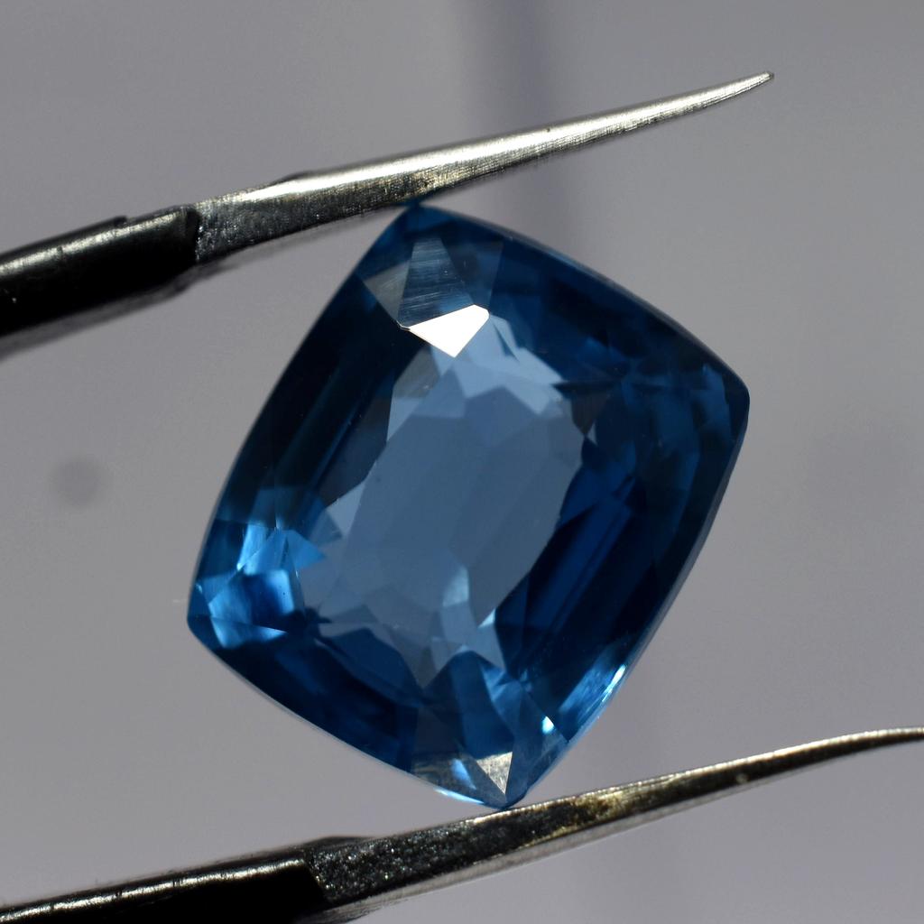 Blue Sapphire Excellent Cushion Cut Natural 8.45 Ct Loose Gemstone CERTIFIED AM-637