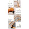 1Pcs Simple Stair Handrail Guardrail Modern Style Balcony Fence Metal Baluster  Home Safety Barrier