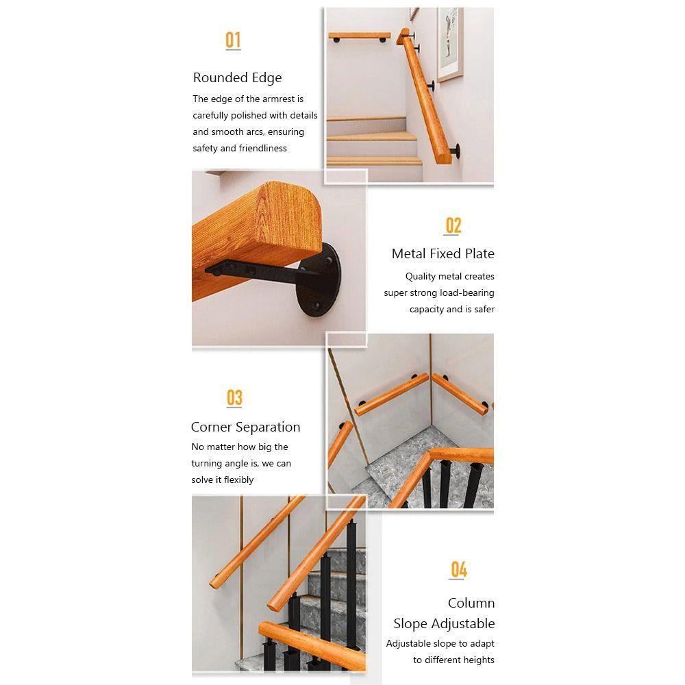 1Pcs Simple Stair Handrail Guardrail Modern Style Balcony Fence Metal Baluster  Home Safety Barrier