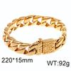 Kalen Herren Trendiges Edelstahl & Gold Armband im koreanischen Stil