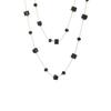 Elegant Multi-Layer Black Crystal Bead Necklace for Women