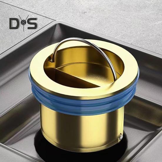 Shower Floor Drain Insert Anti-Backflow Valve Deodorizing Cartridge Fast Drainage Anti-Slip Design Toilet Floor Drain