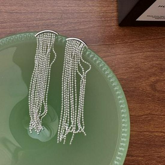 Korean Style Retro C-Shaped S925 Sterling Silver Earrings