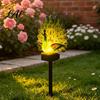 Solar Powered Path Light Peacock Garden Statue Outdoor Lighted Sculpture Waterproof Unique Mother's Day Gift LED for Patio Lawn Yard Pathway