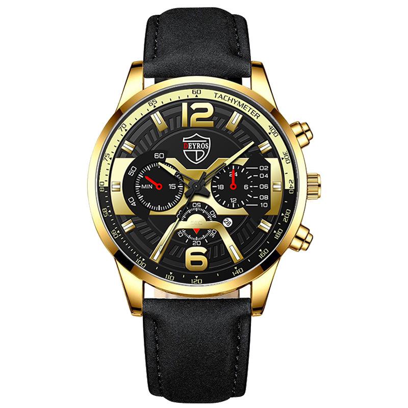 Fashion Men'S Stainless Steel Strap Men'S Watch Student Calendar Electronic Quartz Watch