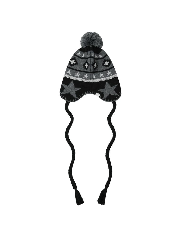 TUOMIO Star Earflap Beanie [Black]