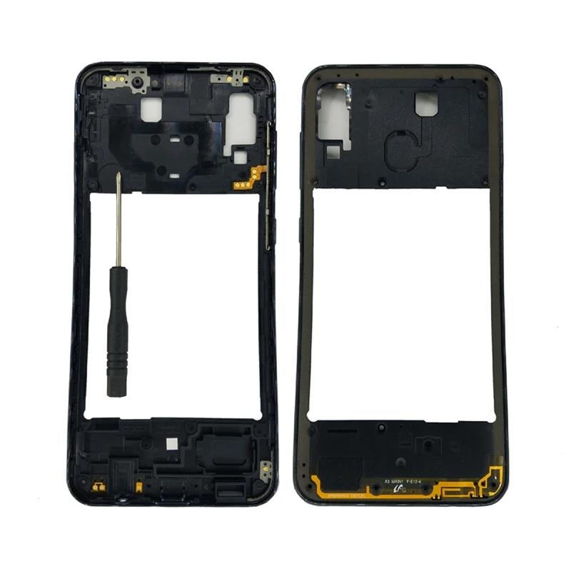 For Samsung Galaxy A30 A305 A305F A305FN A305G A305GN Phone Housing Middle Frame Center Chassis With Buttons + Tools