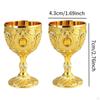 2 Easy Clean Goblet Home Decorative Ornament Birthday Gift Unbreakable Engraved Handmade