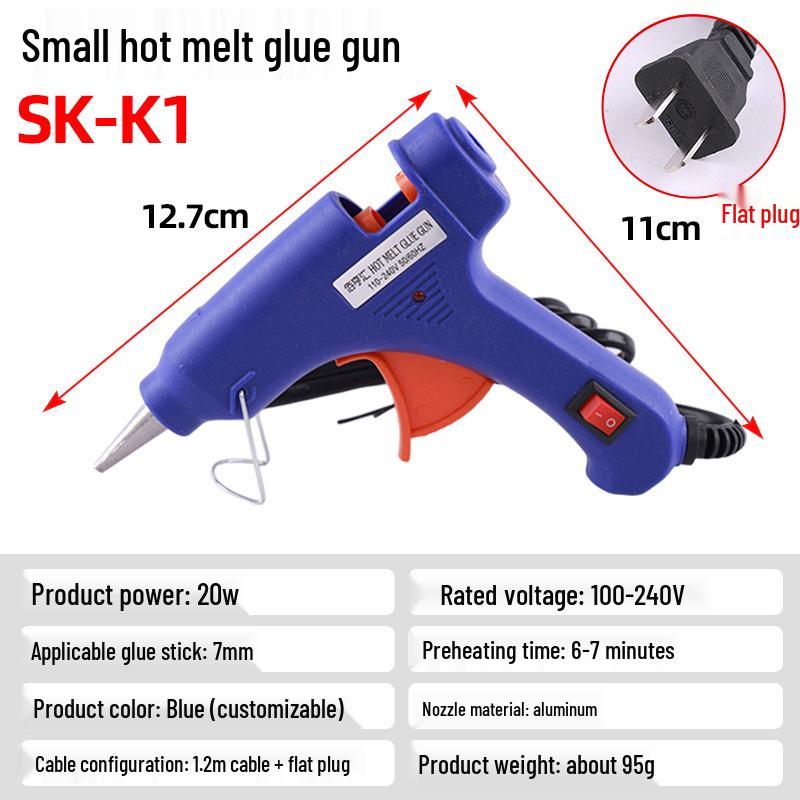 High-Temperature 7/11mm Manual Hot Melt Glue Gun with Glue Sticks