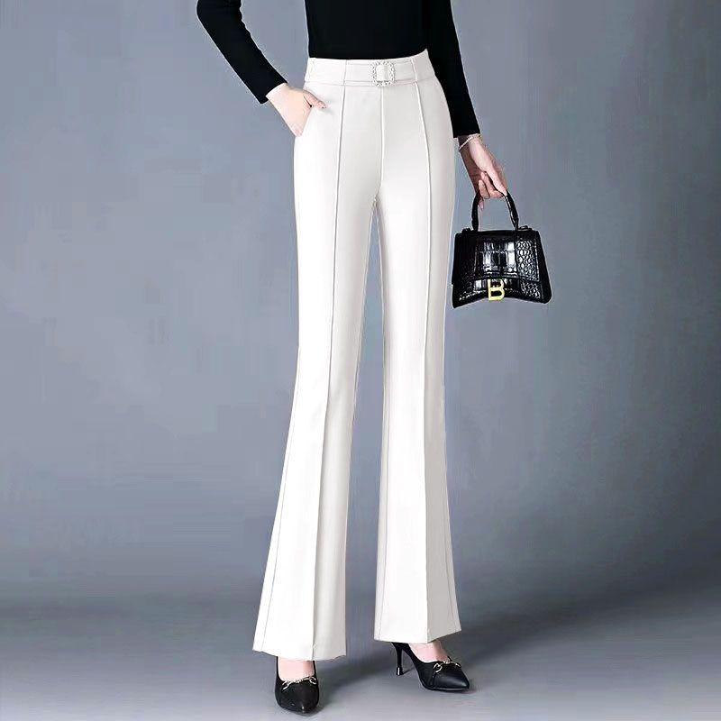 Neue Chinesische Stil Hosen Damenbekleidung Sommer Herbst Vielseitige Lässige Damen Hosen Leicht Ausgestellte Hosen