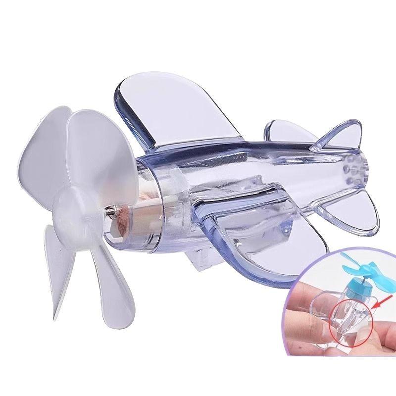 Wind-Powered LED Color Light Airplane Ornament for Cars and Motorcycles